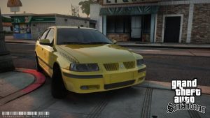 دانلود ماشین سمند تاکسی برای GTA San Andreas