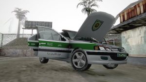 ماشین پژو پارس پلیس برای GTA San Andreas